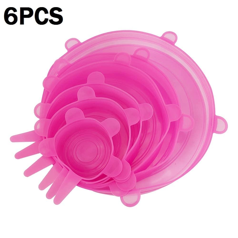 Silicone Food Wrap Lid 6 Pcs Set - Trendha
