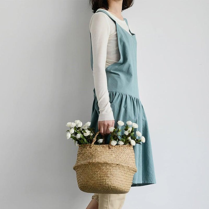 Simple Style Cotton / Linen Apron for Women - Trendha
