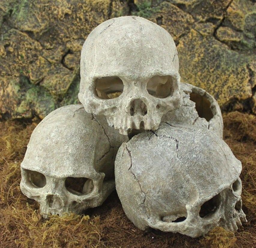 Skull Figurine Aquarium Decor - Trendha