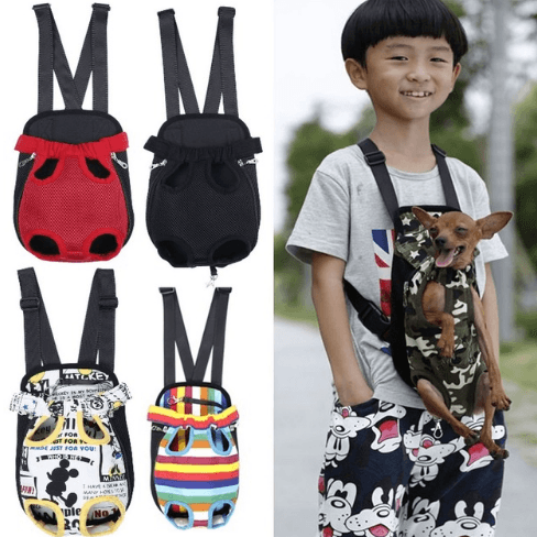 Sling Type Pet Carrier with Colorful Pattern for Small Dogs - Trendha
