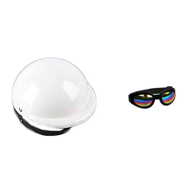 Small Pet Helmet and Sunglasses - Trendha