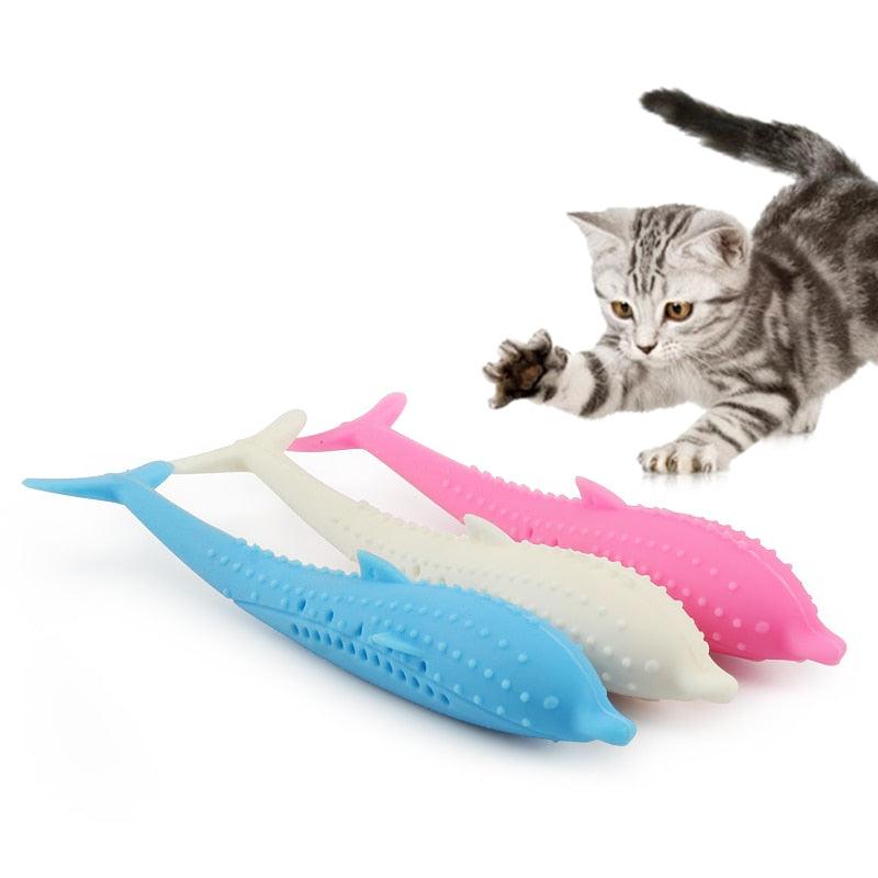 Soft Silicone Catnip Fish Toy