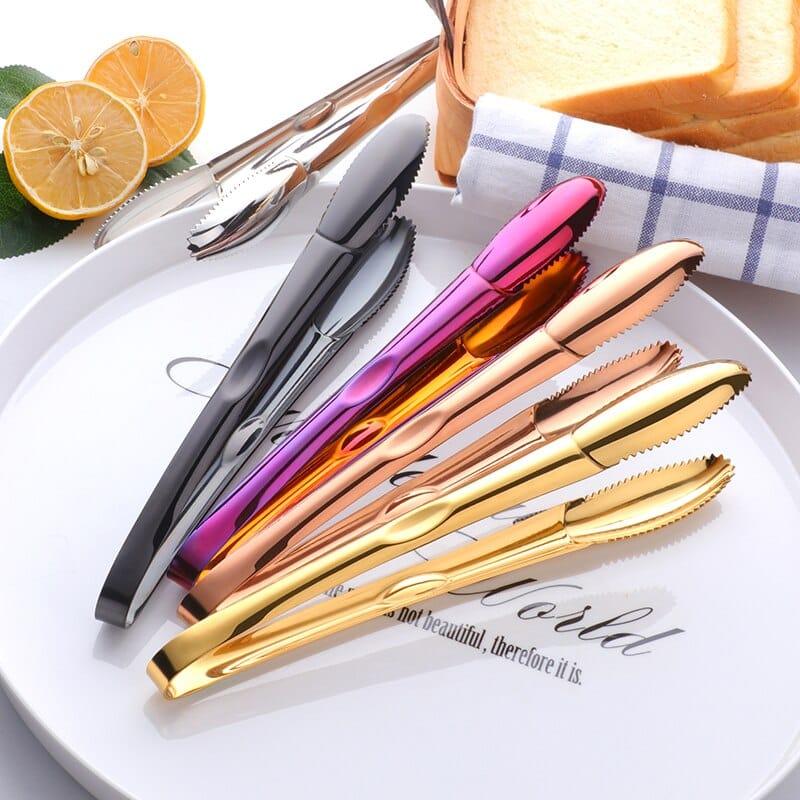 Stainless Steel BBQ Ice Tongs