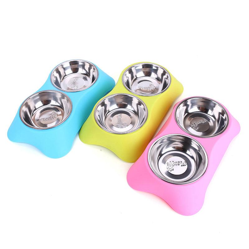 Stainless Steel Dog Bowl Set - Trendha