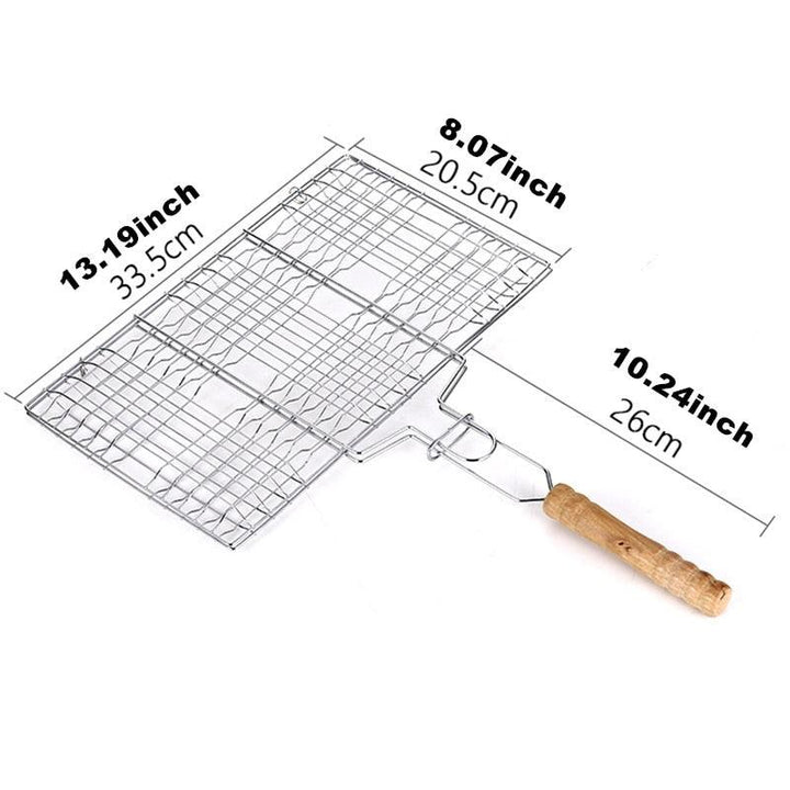 Stainless Steel Portable BBQ Grilling Basket - Trendha