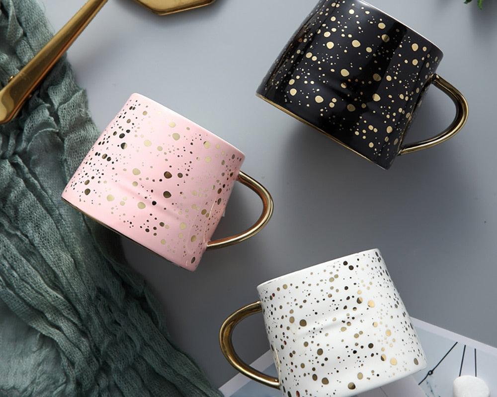 Starry Sky Patterned Ceramic Coffee Mug - Trendha