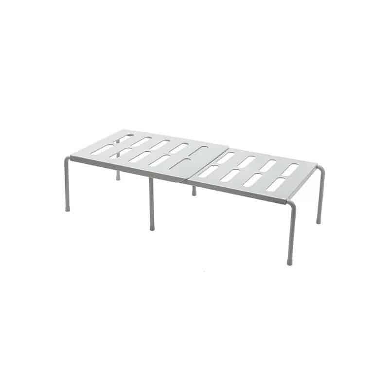 Storage Rack in White and Grey - Trendha