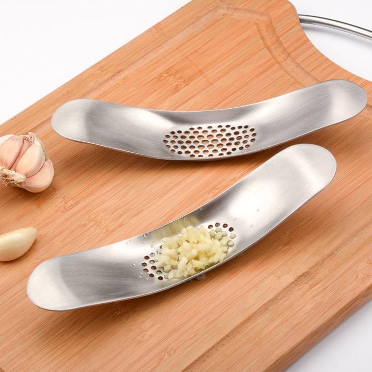Stylish Stainless Steel Garlic Press