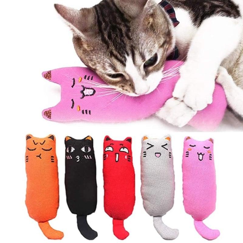 Teeth Grinding Cat Plush Toy - Trendha