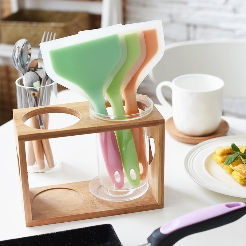 Temperature Resistant Silicone Pan Turner - Trendha
