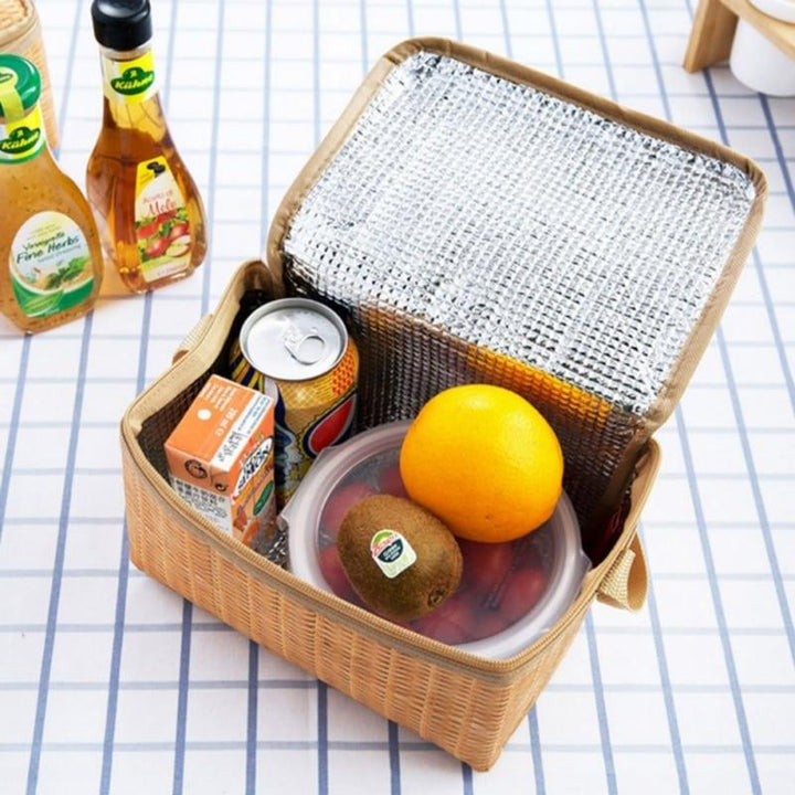 Thermal Insulation Rattan Lunch Bags - Trendha