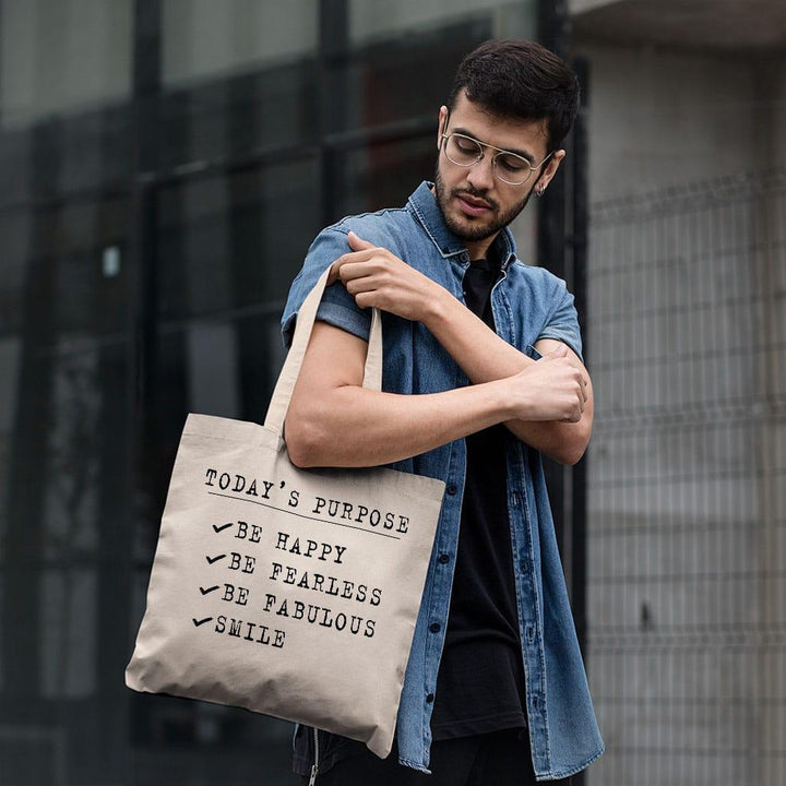 Today's Purpose Small Tote Bag - Quote Shopping Bag - Graphic Tote Bag - Trendha