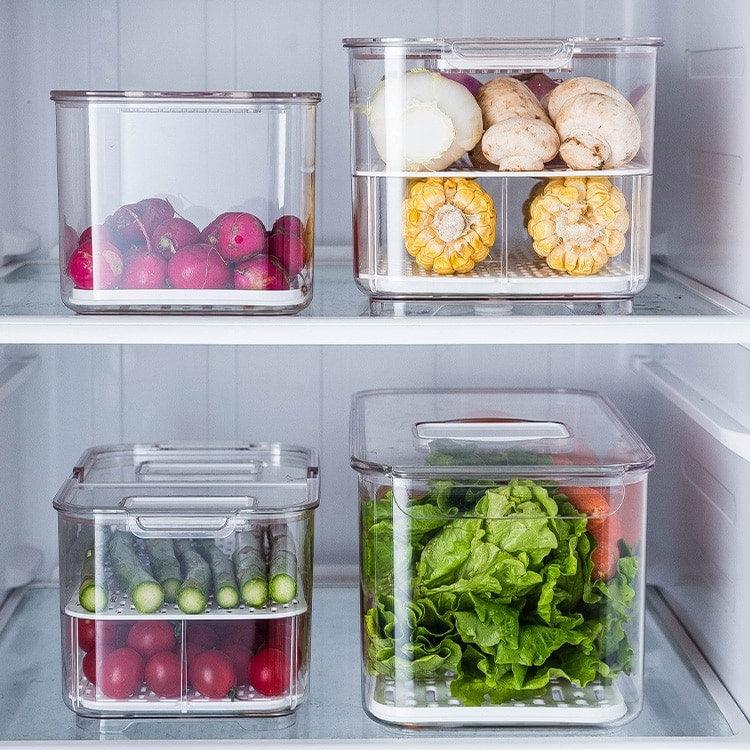 Transparent Plastic Refrigerator Storage Box - Trendha