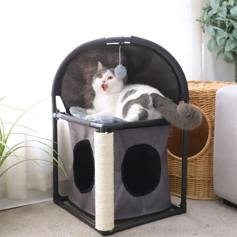 Two Layers Scratching House Toy for Cats - Trendha