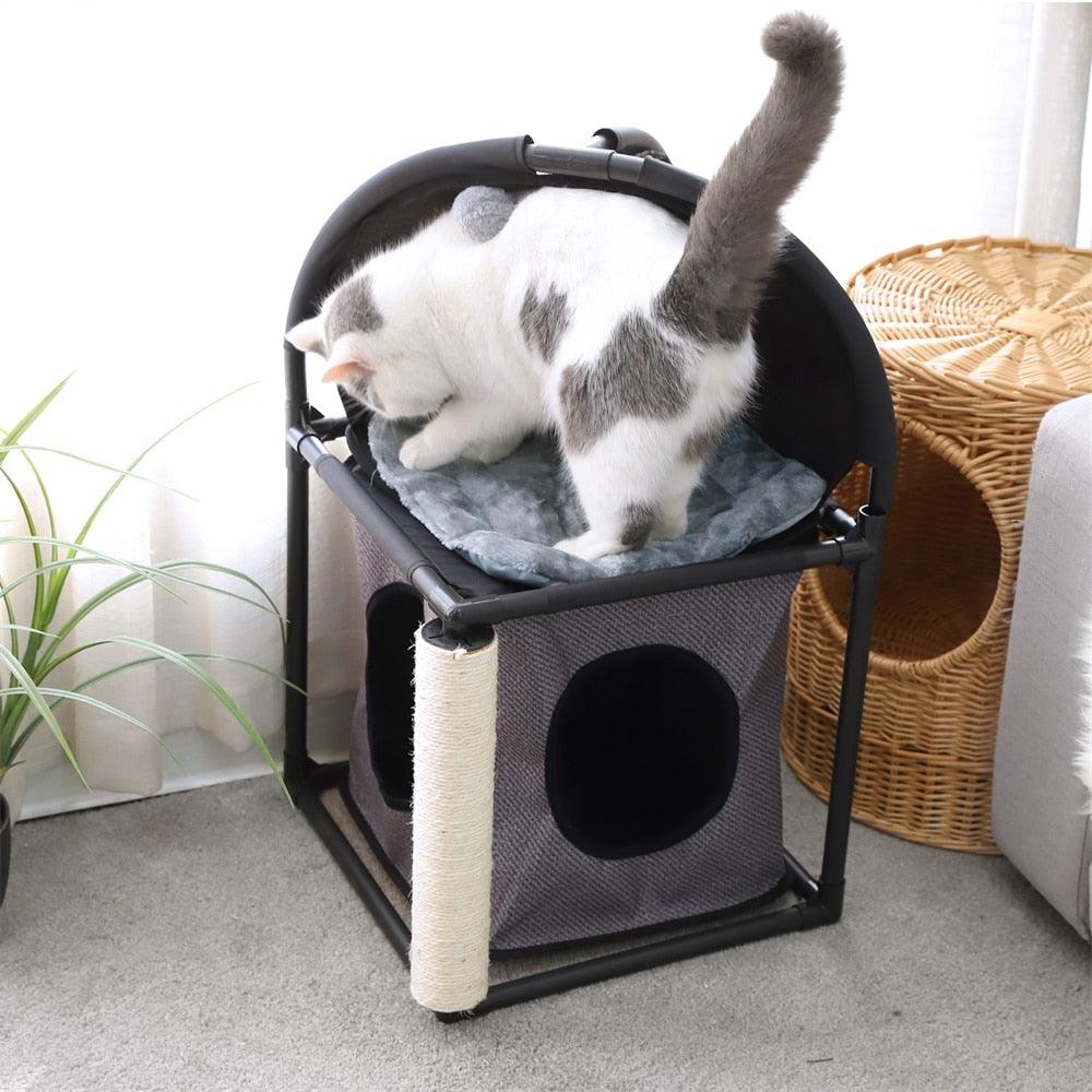 Two Layers Scratching House Toy for Cats - Trendha