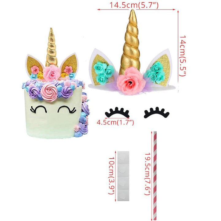 Unicorn Shaped Baby Shower Cake Toppers - Trendha