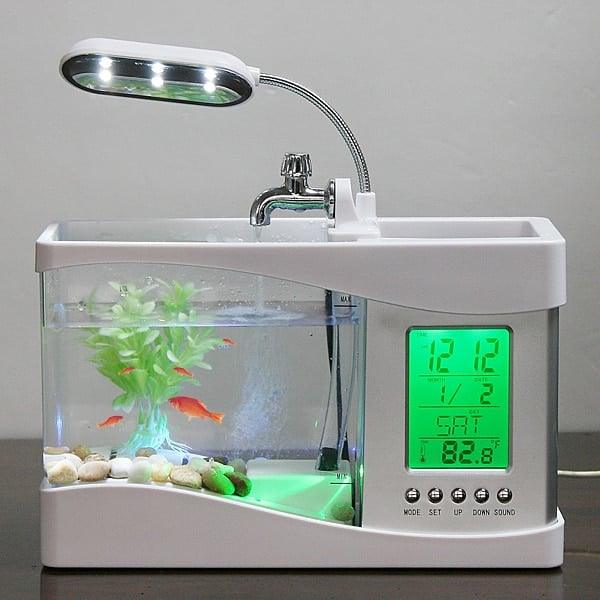 USB LED Light LCD Screen Mini Aquariums - Trendha