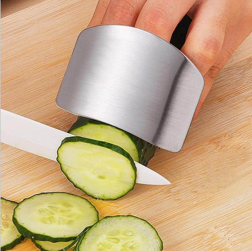 Useful Convenient Stainless Steel Cooking Finger Protector