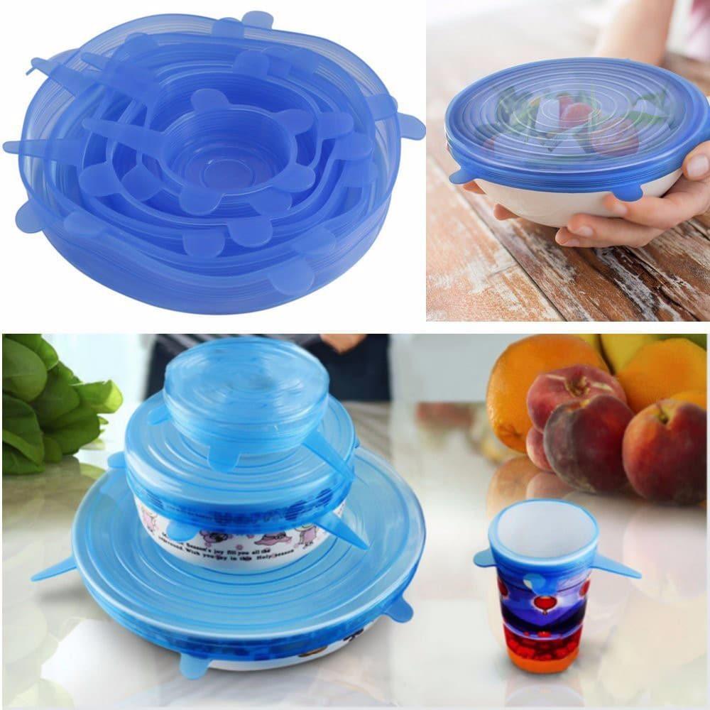 Useful Universal Vacuum Stretch Silicone Lids Set