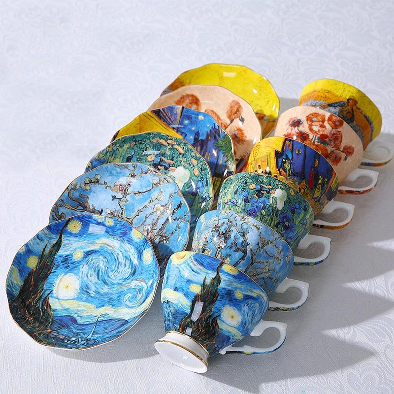 Van Gogh Art Painting Tableware Set 3 pcs