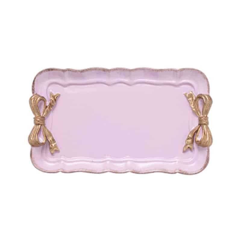 Vintage Ceramic Tray with Bow - Trendha