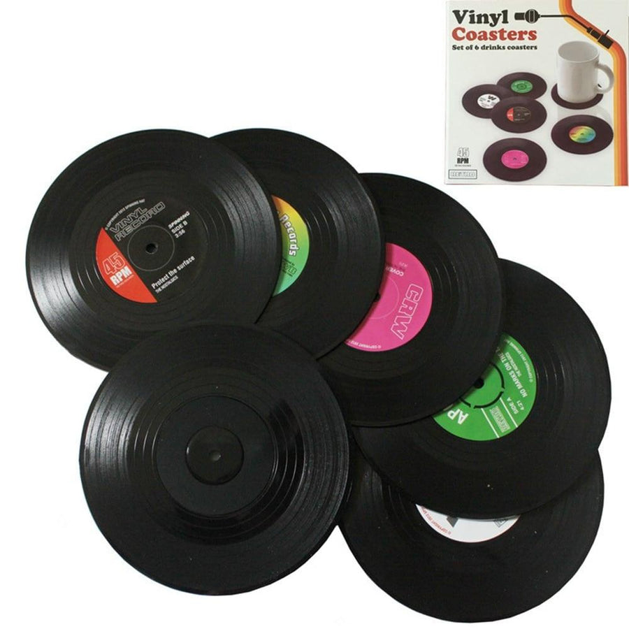 Vinyl Record Themed Mug Pad Set - Trendha