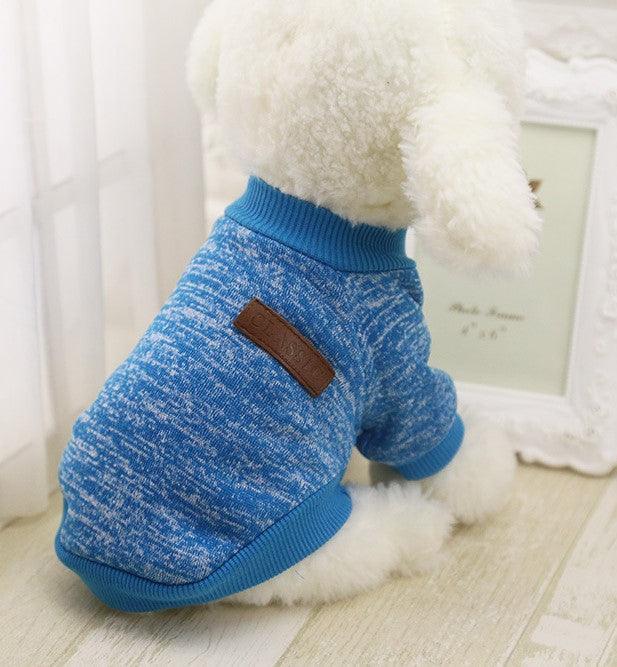 Warm Cotton Melange Color Dog’s Sweater - Trendha
