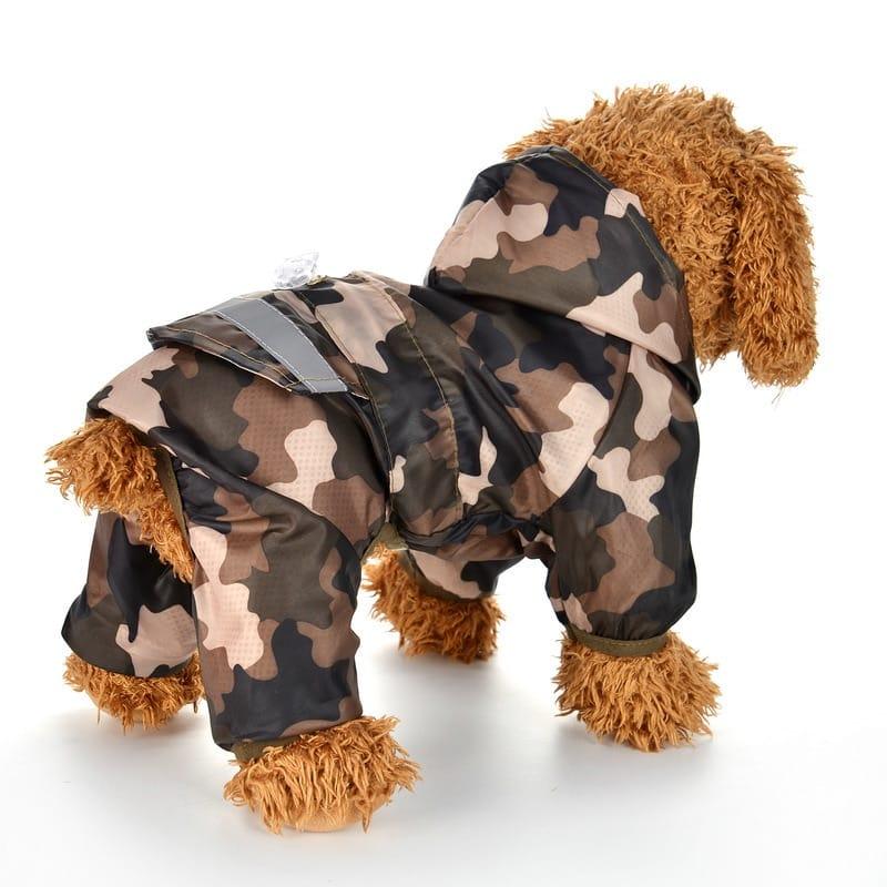 Waterproof Hooded Raincoat with Reflective Stripe