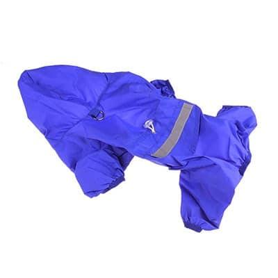 Waterproof Hooded Raincoat with Reflective Stripe - Trendha