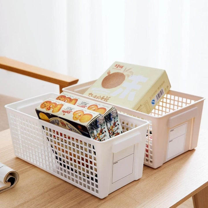 White/Beige Storage Basket - Trendha