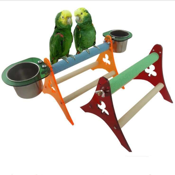 Wooden Parrot Stand - Trendha