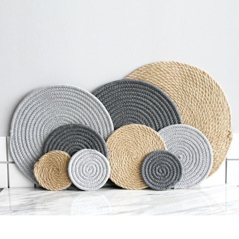 Woven Cotton and Linen Placemat - Trendha