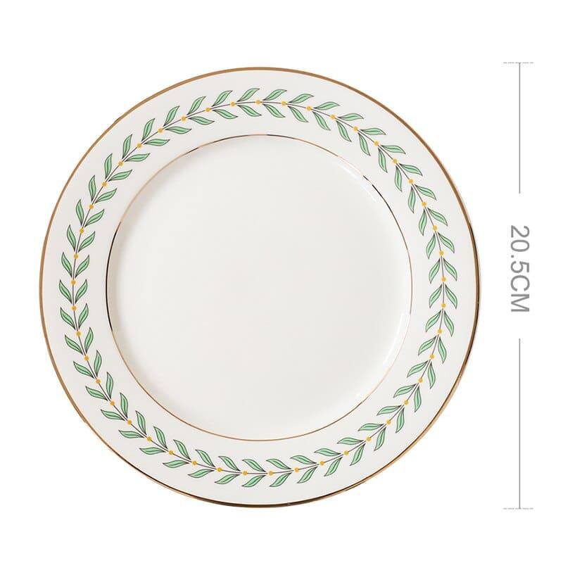 Wreath Ceramic Plate - Trendha