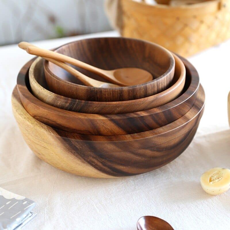 Zebra Pattern Wooden Bowl - Trendha